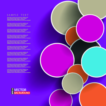 Modern abstract shapes background vector 02