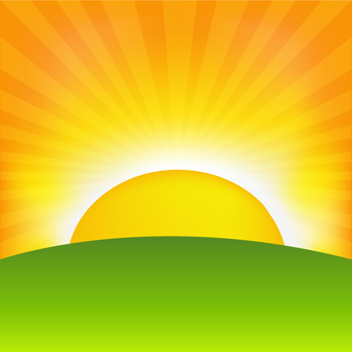 Set of Sunny day vector background 01