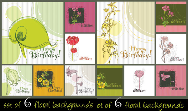 Hand painted decorative pattern background vector