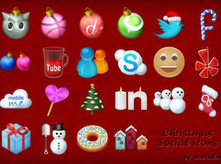social icons gift christmas 