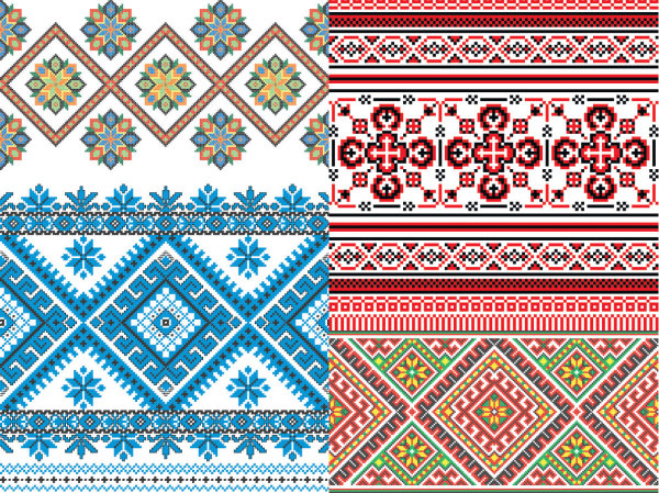 Pixel decorative pattern background