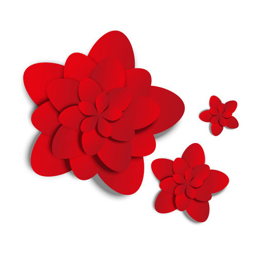 red paper flower 