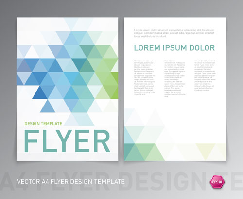 A4 flyer design template vectors material 01 A4 flyer design template vectors material 01