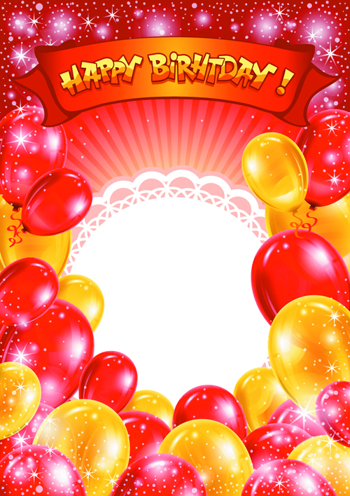 happy birthday happy colorful birthday balloons balloon background 