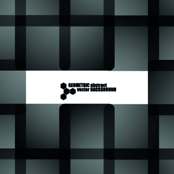 Black plaid background vector graphic