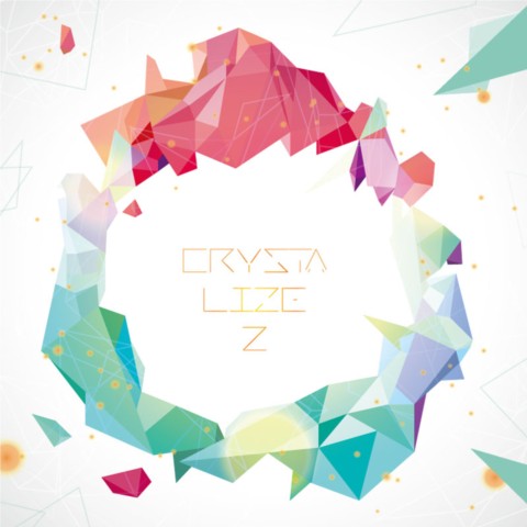 Color crystal ring backgorunds vector
