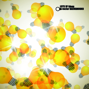 Creative bulb abstract vector background 02