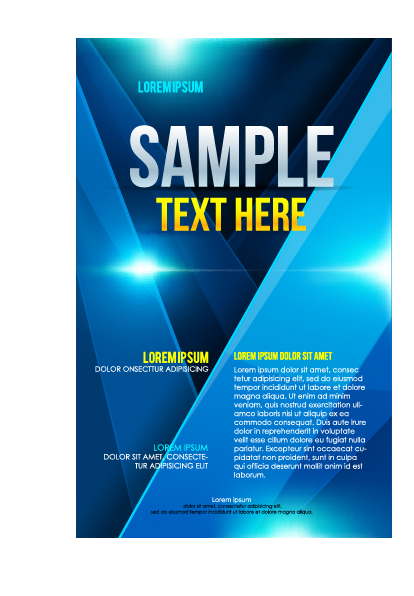 Creative business cover templates vector set 03