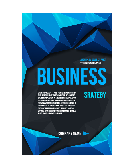Creative business cover templates vector set 04