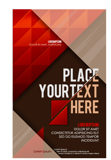 Creative business cover templates vector set 05