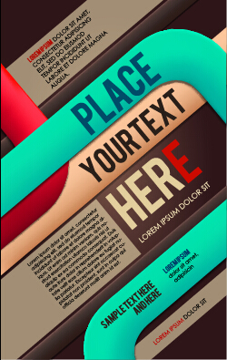Creative business cover templates vector set 06