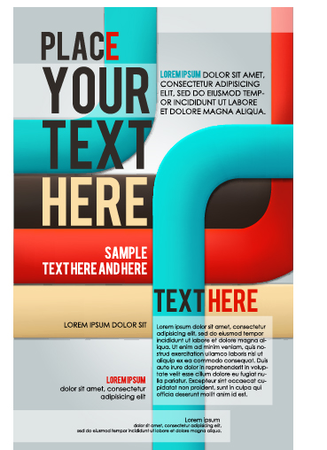 Creative business cover templates vector set 12