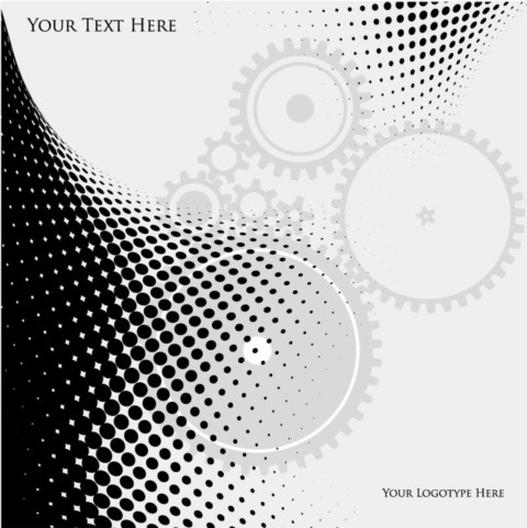 Fashion gear dark background vector