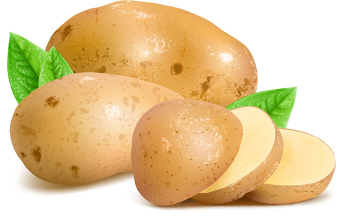 sliced potatoes fresh 