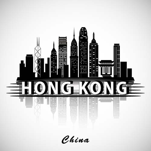 Hong Kong city background 