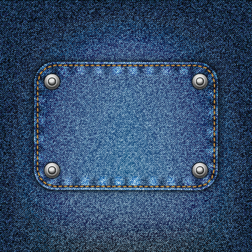 Jeans fabric vector backgrounds art 01