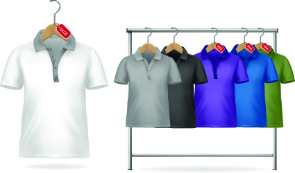 Different Mens wear Illustration vector 01