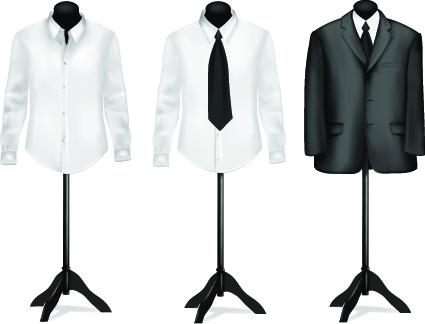 Different Mens wear Illustration vector 02