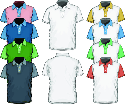 Different Mens wear Illustration vector 03