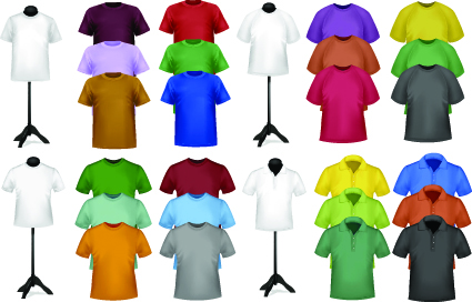Different Mens wear Illustration vector 04