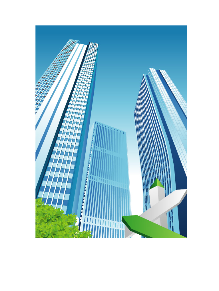rn city skyscrapers design vector 06 Modern city skyscrapers design vector 06