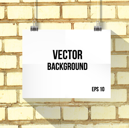 vector background realistic brick wall 