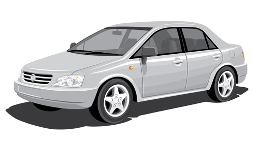 Realistic car creative design vector template 12