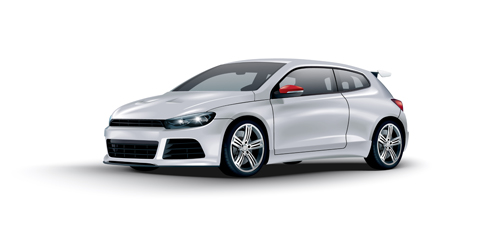 Realistic car creative design vector template 23