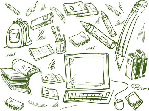 School drawn Creative vector 01