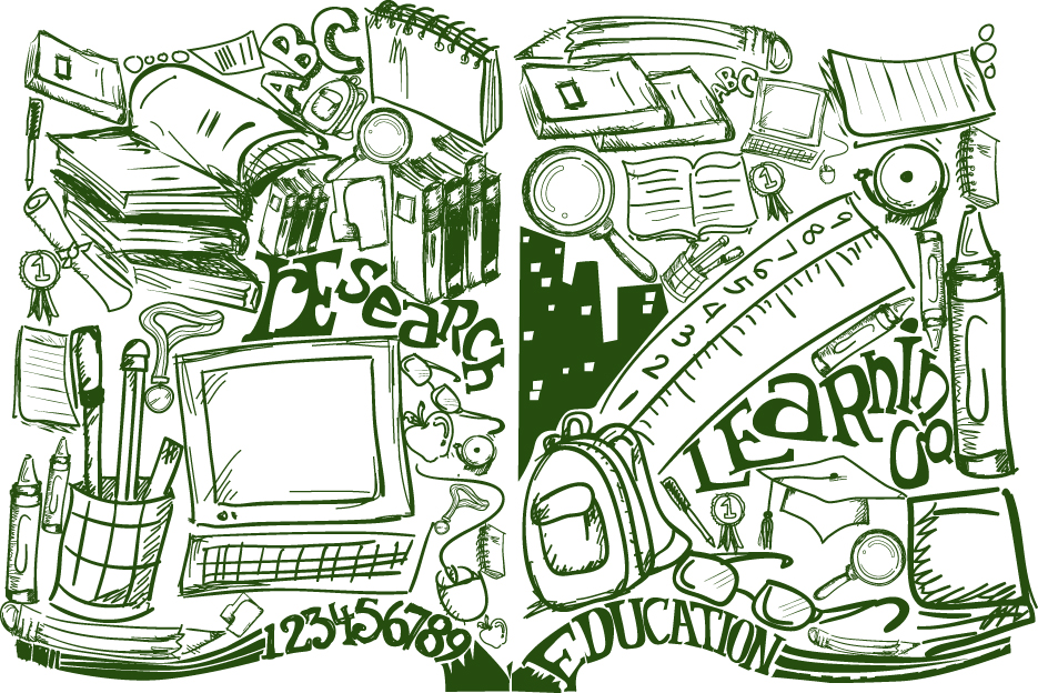 School drawn Creative vector 10