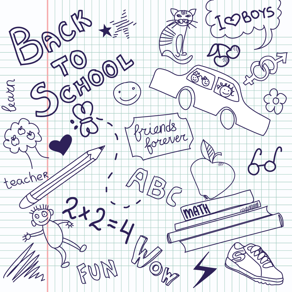 School drawn Creative vector 11