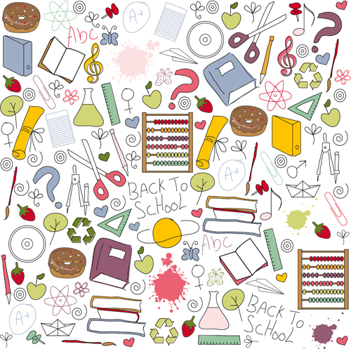 School drawn Creative vector 12