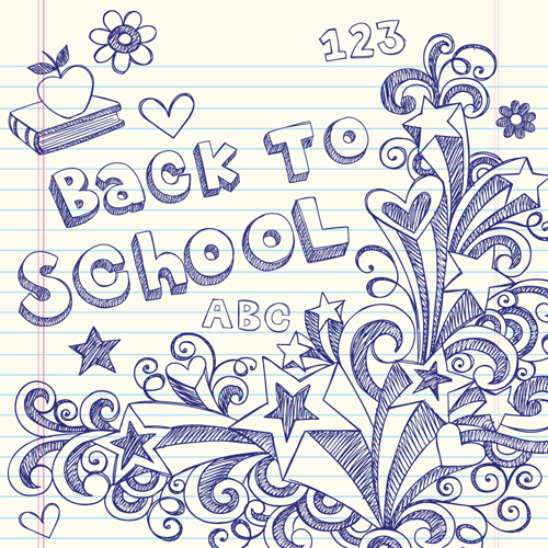 School drawn Creative vector 04