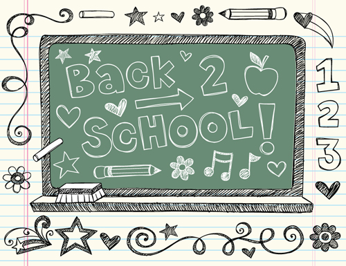 School drawn Creative vector 07