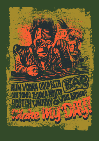 Vintage T shirt print vector 03