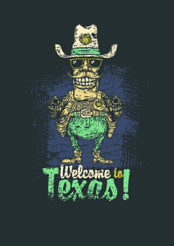 Vintage T shirt print vector 05