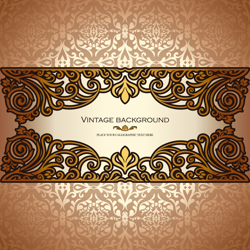 vintage luxury background vector background 