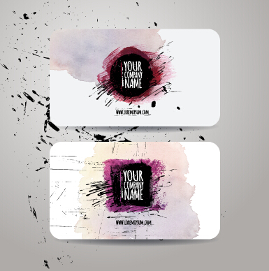 watercolor vector material material business cards business 