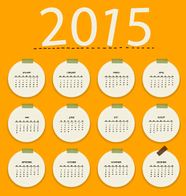 Yellowness calendar 2015 