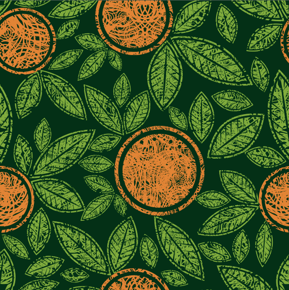 Abstract Leaf elements vector 02