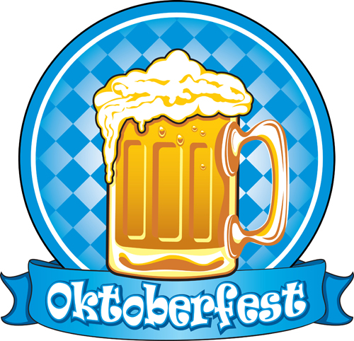 Set of Vivid Beer label vector 01