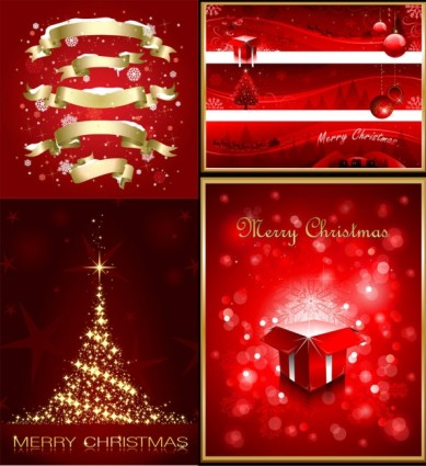 red poster christmas 