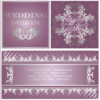 wedding invitations vector design 02 luxurious floral wedding invitations vector design 02