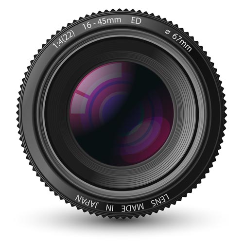 Different Photo lens design vector material 05