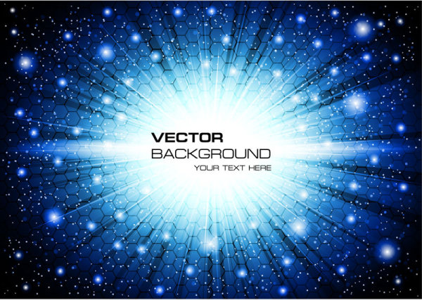 shining blue background free vector 01