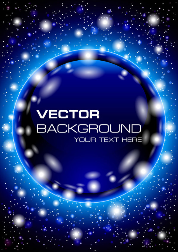 shining blue background free vector 04
