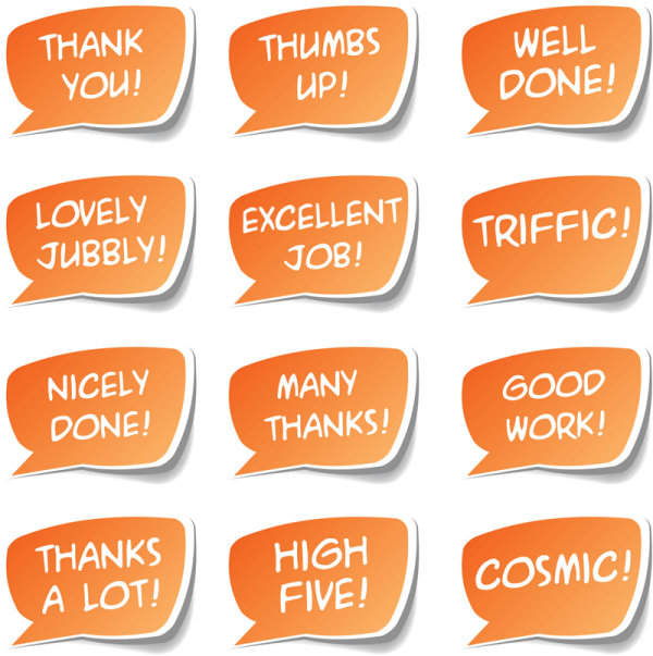 Set Dialog box label free vector