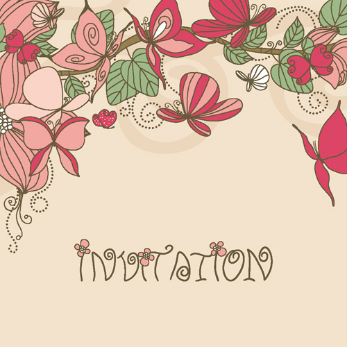 Flower vector pattern 03