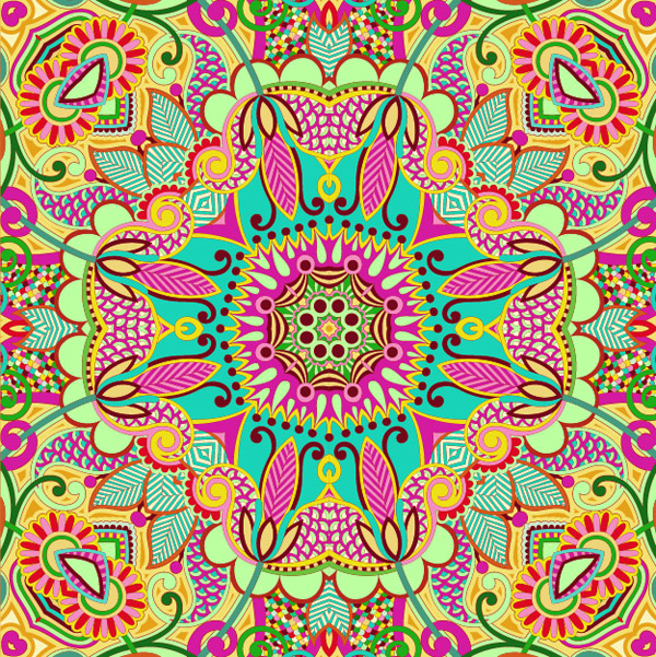 Colorful Decorative pattern design elements vector