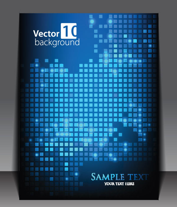 creative Pixels background vector set 02